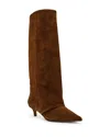 Steve Madden Luca Kitten Heel Knee High Boot In Brown
