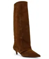 Steve Madden Luca Kitten Heel Knee High Boot In Brown