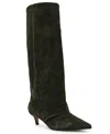 Steve Madden Luca Kitten Heel Knee High Boot In Green