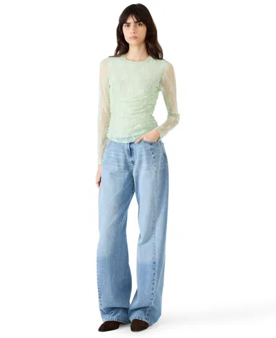 Steve Madden Women's Luma Crewneck Top In Green