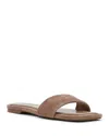 Steve Madden Lumina Slide Sandal In Taupe Suede