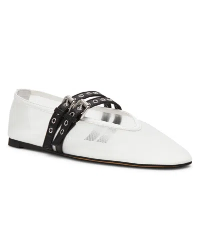 Steve Madden Women's Lydia Mary-jane Ballet Flats In White