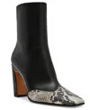 Steve Madden Women's Lyle-a Square-toe Blade-heel Dress Booties In Black