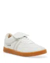 Steve Madden Madrid White Multi Quilted Lace-up Sneakers In White Multi