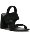 Steve Madden Women's Marbell Slingback Block-heel Sandals In Black Suede