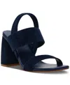 Steve Madden Women's Marbell Slingback Block-heel Sandals In Navy Suede