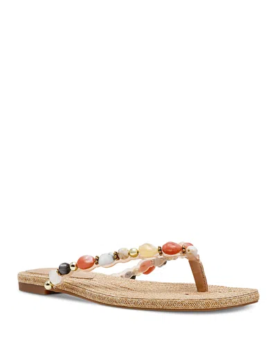 Steve Madden Women's Marble Embellished Thong Sandals In Multi