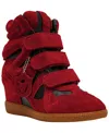 Steve Madden Mavis Wedge High Top Sneaker In Brown