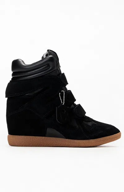Steve Madden Mavis Wedge High Top Sneaker In Black