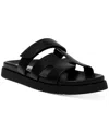 Steve Madden Mayven Slide In Black Leather