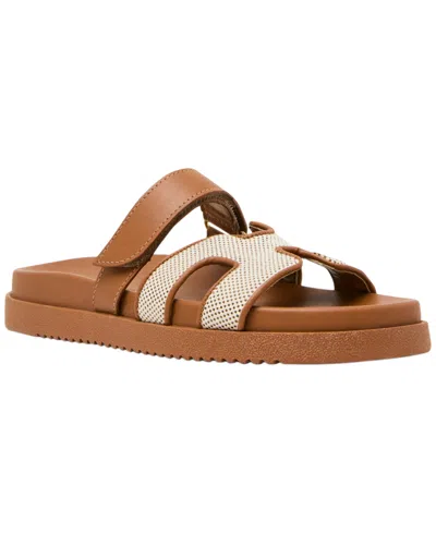 Steve Madden Women's Mayven Strappy Footbed Slide Sandals In Brown