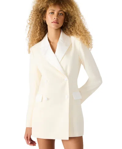 Steve Madden Women's Meridia Long Sleeves Jumpsuit In White