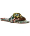 Steve Madden Merla Slide Sandal In Green Multi