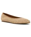 Steve Madden Women's Merlot Woven Ballet Flat Shoes In Brown
