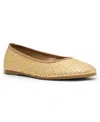Steve Madden Women's Merlot Woven Ballet Flat Shoes In Gold