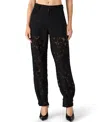 Steve Madden Women's Mid-rise Seamed Ankle Straps Pants In Black