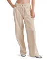 Steve Madden Minorca Drawstring Wide-leg Pull-on Pants In Khaki