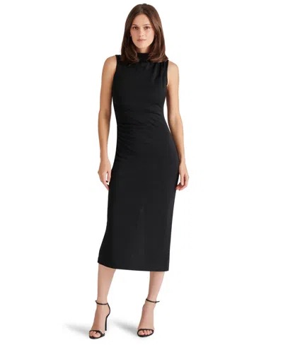Steve Madden Women's Mo Mock Neck Midi Dress In Black