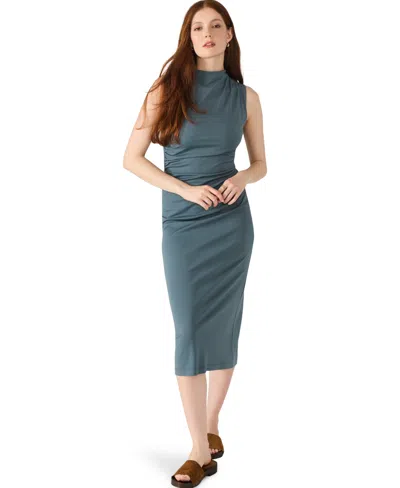 Steve Madden Women's Mo Mock Neck Midi Dress In Gray