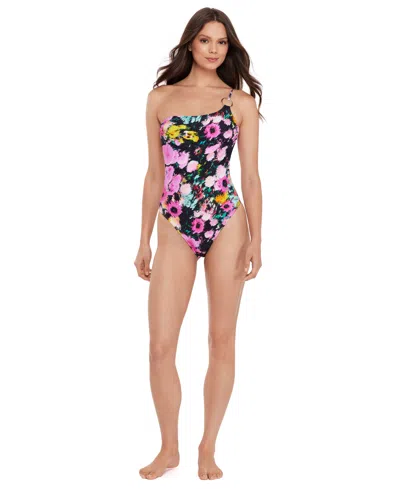 Steve Madden Women's Moderate Coverage One-piece Swimsuit In Multi