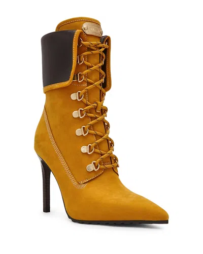 Steve Madden Women's Morals Lace Up High Heel Ankle Boots In Black