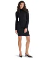 Steve Madden Nafia Lace Long Sleeve Sweater Dress In Black