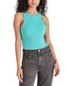 Steve Madden Nico Sleeveless Bodysuit In Pastel Turquoise