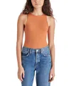Steve Madden Nico Sleeveless Bodysuit In Sienna