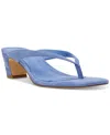 Steve Madden Women's Ninna Blade Heel Thong Sandals In Blue Suede