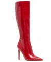 Steve Madden Nitro Knee High Boot In Red