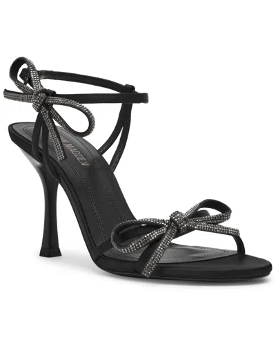 Steve Madden Women's Nixon-r High-heel Bow Dress Sandals In Black