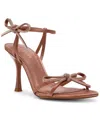 Steve Madden Women's Nixon-r High-heel Bow Dress Sandals In Brown