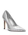 Steve Madden Noir Pointed Toe Pump In Silver