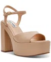 Steve Madden Women's Odina Two-piece Platform Sandals In Natural Smooth