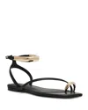 Steve Madden Odyssey Sandal In Black Leather