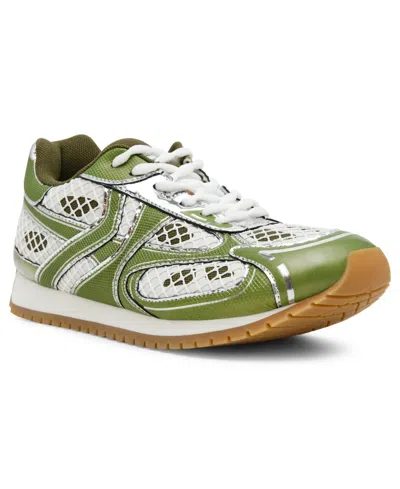 Steve Madden Women's Pager Lace-up Sneakers In Green