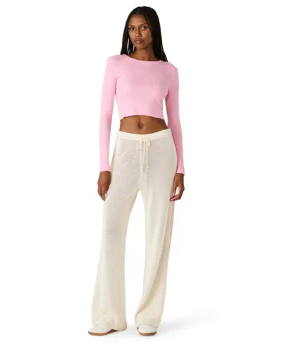 Steve Madden Women's Paisley Sweater Pants In White