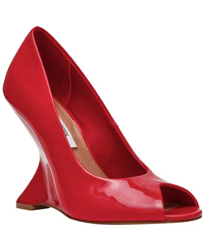Steve Madden Women's Palmetto High Peep Sculpted Wedge Pumps In Multi