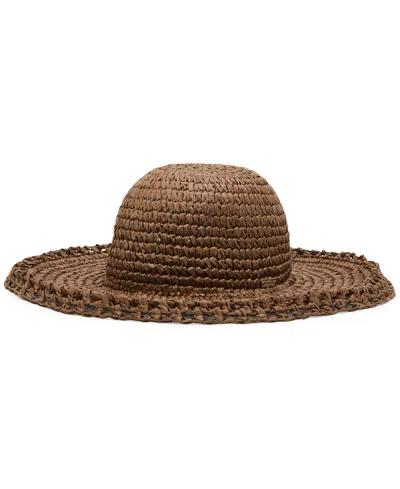 Steve Madden Women's Paper Raffia Floppy Hat In Yellow