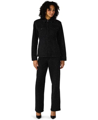 Steve Madden Women's Parc Long Sleeves Hourglass Blazer In Black