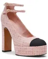 Steve Madden Women's Peyton Cap-toe Platform Mary-jane Pumps In Pink