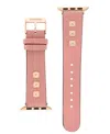 Steve Madden Women's Pink Faux Leather Stud Accented Band Designed For Apple Watch 42mm (series 10) & 38/40/41mm In Pink