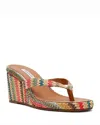Steve Madden Playing Wedge Sandal In Multi