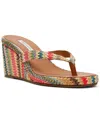 Steve Madden Playing Wedge Sandal In Multi