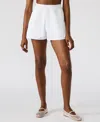 Steve Madden Malena Easy Pull-on Cotton Blend Shorts In White