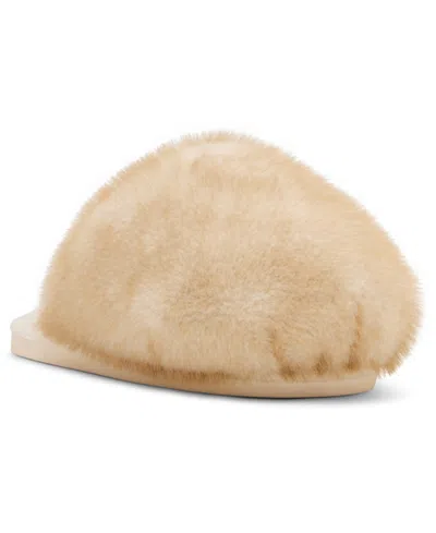 STEVE MADDEN WOMEN'S POOF COZY SLIDES SLIPPERS