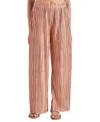 STEVE MADDEN WOMEN'S PRINTED ANSEL PLISSE PULL-ON PANTS