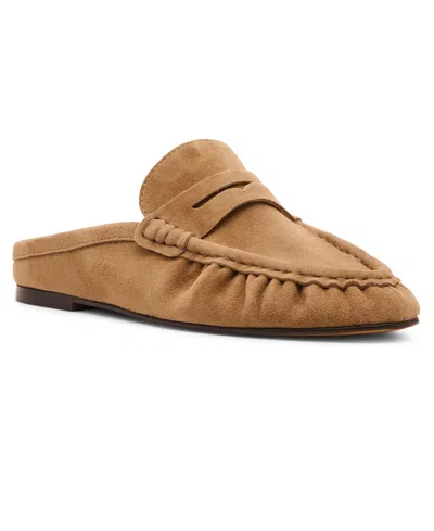 STEVE MADDEN WOMEN'S RAFE TAILORED SLIP-ON LOAFER MULES