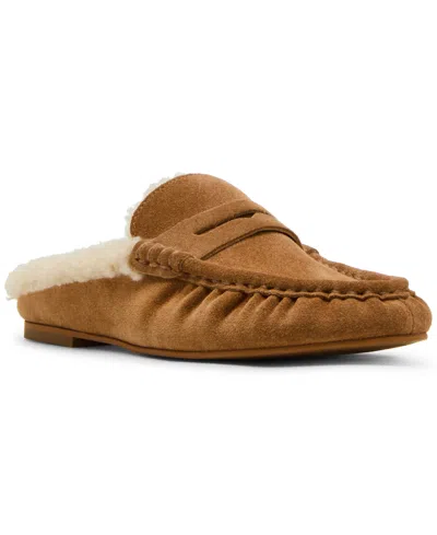 Steve Madden Women's Rafe Tailored Slip-on Loafers In Brown