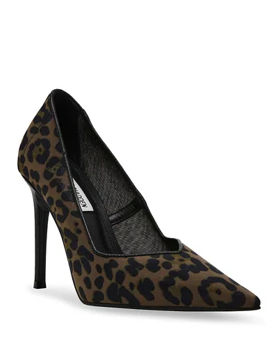 Steve Madden Women's Raz Pumps In Leopard Mesh